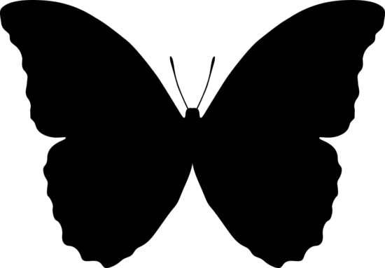 Butterfly Silhouette Vector Free Vector