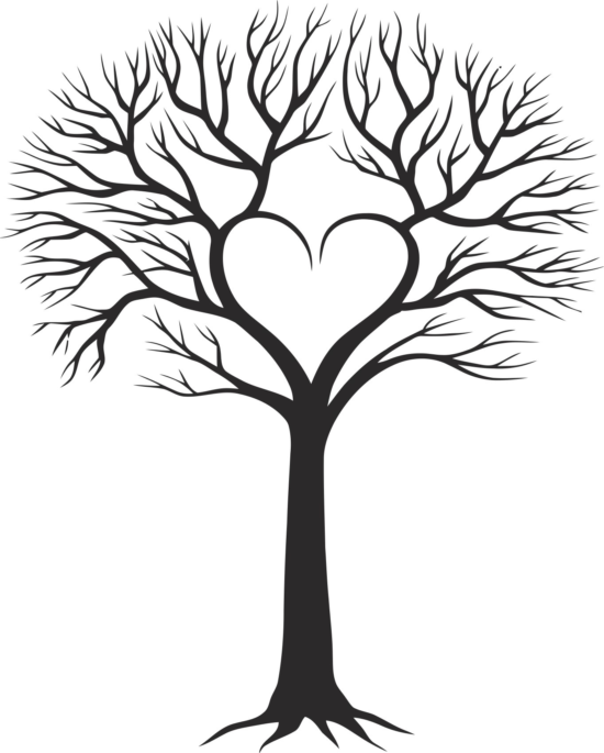 Family Tree With Heart Free Vector