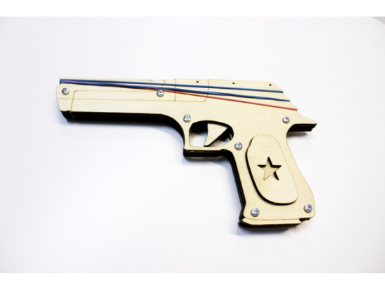 CNC Rubber Band Gun DXF File