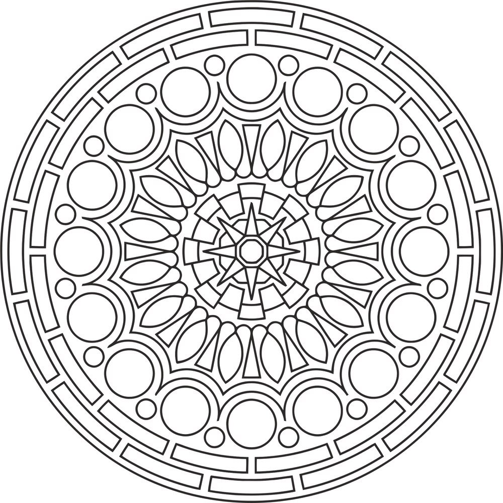 Download Mandala Des Round Free Vector - Free Download Files Cnc