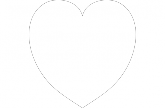 Heart Outline dxf File