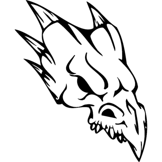 Skull 018 dxf File