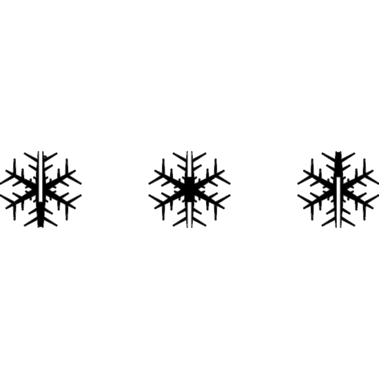 Snowflake Flocon 100mm dxf File