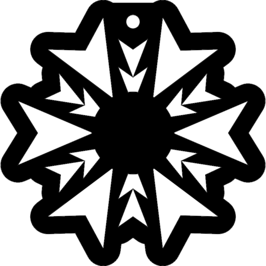 Snowflake dxf File