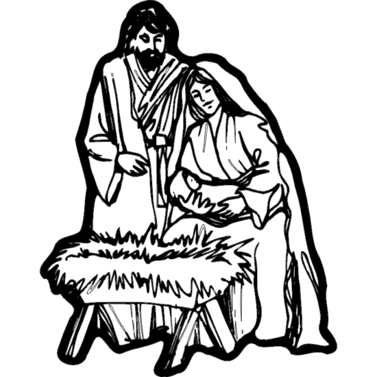 Nativity Scene dxf File