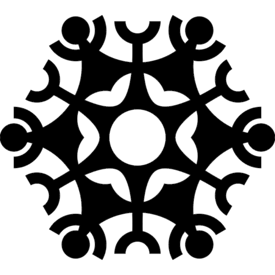 Snowflake design dxf file