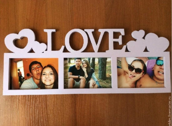 Laser Cut Love Photo Frames Free Vector