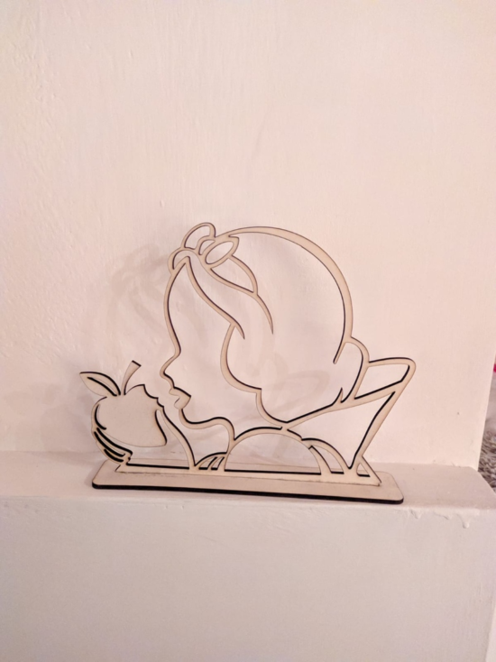 Laser Cut Snow White with Apple DXF File