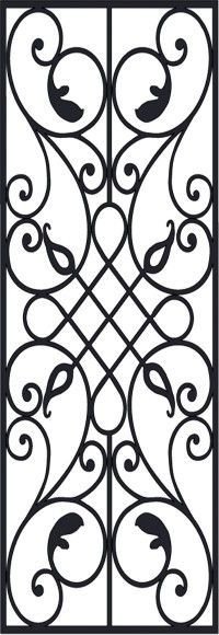 Victorian Iron Pattern dxf File