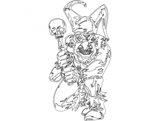 Clown 014 Full dxf File