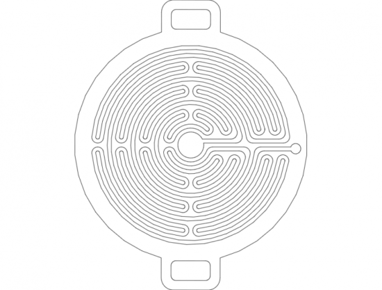 Church Labyrinths For 7mm Ball dxf File