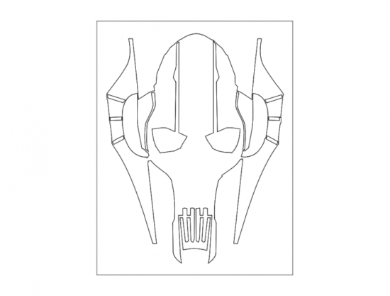 Horror Skull 440b dxf File