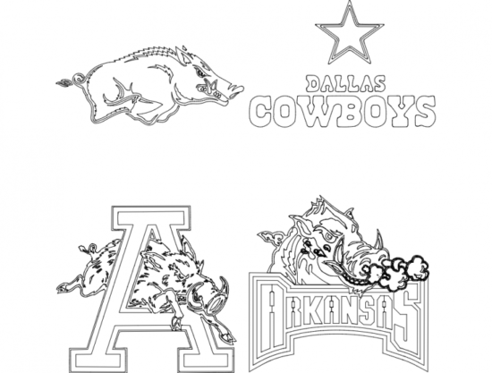 Arkansas Razorbacks Dallas Cowboys dxf File