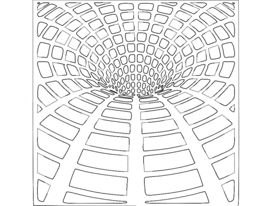 Worm Hole 3434 dxf File