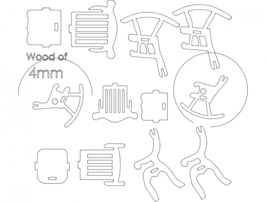 3d Chair dxf File