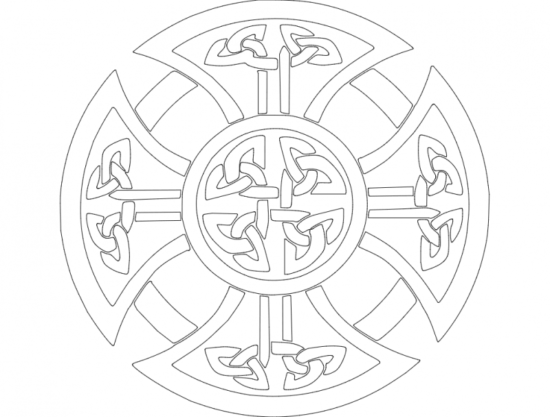 Derby Celtic Cross dxf File