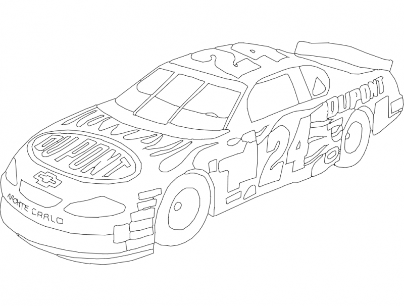 Dupont Chevy 24 Lineart dxf File - FilesCnc.com