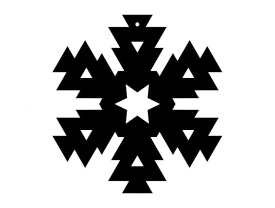 Snowflake Design 416 dxf File