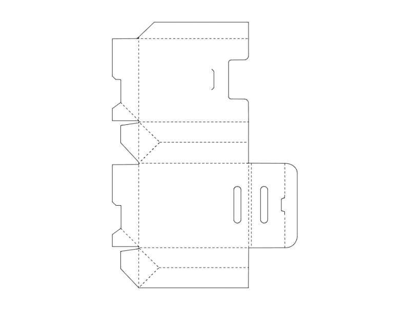 Packaging Box Template dxf File - FilesCnc.com