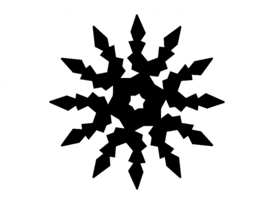 Snowflake Digital Cut dxf File