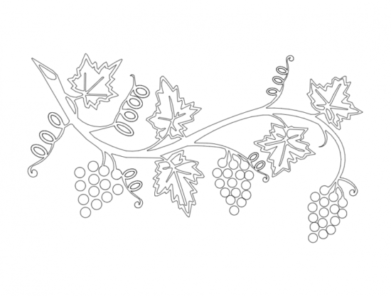 Grape Vine dxf File