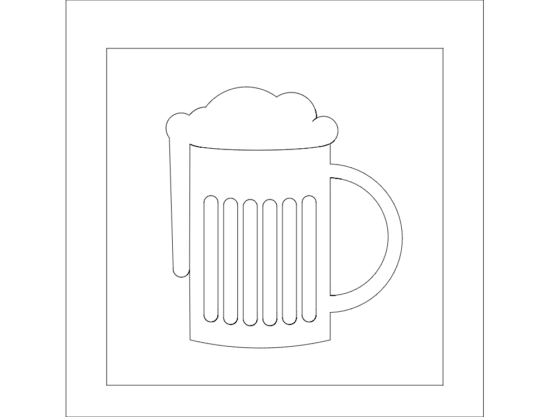 Frothy Beer dxf File