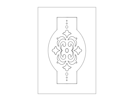 Door Design Pattern dxf File