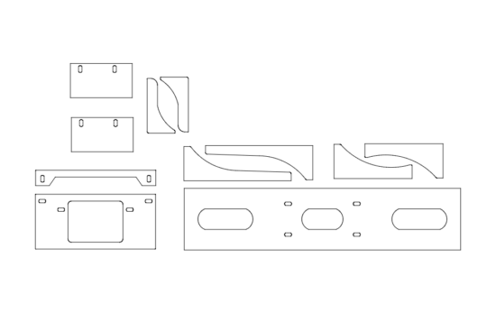 Winch cradle new dxf File