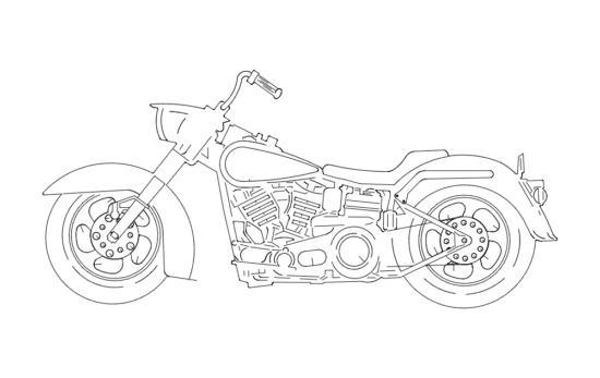 harley 3s dxf File