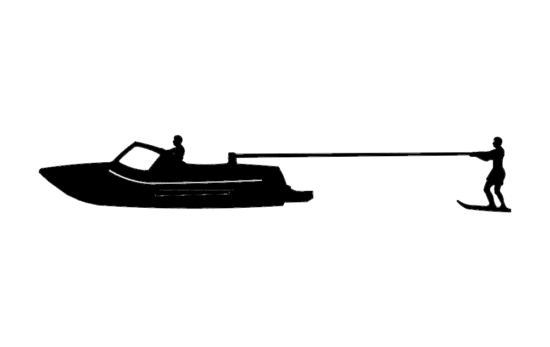 Kneeboard Fixed Skier Boat dxf File