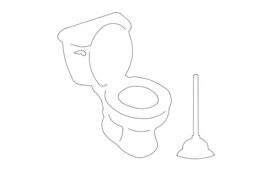 Toilet dxf File