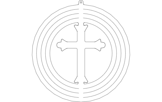 spinner-cross dxf File