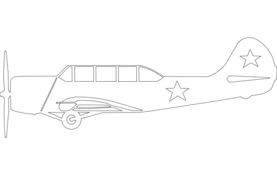 Yak-52 dxf File