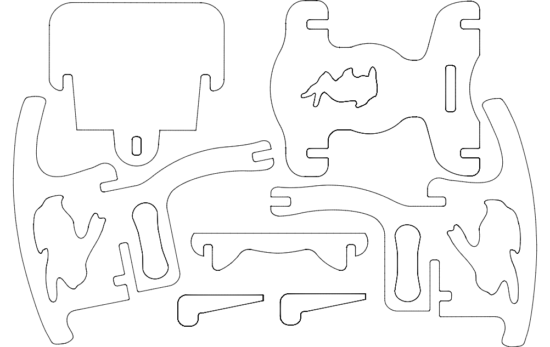 Kids Chair dxf File