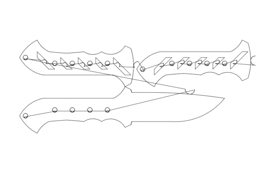 Knife dxf File