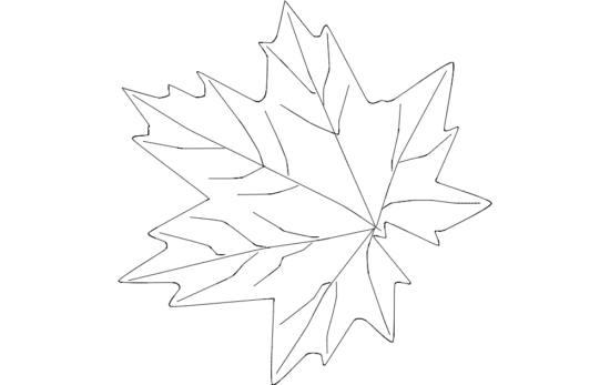 Maple Leaf dxf File