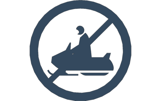 Snowmobile no crossing dxf File