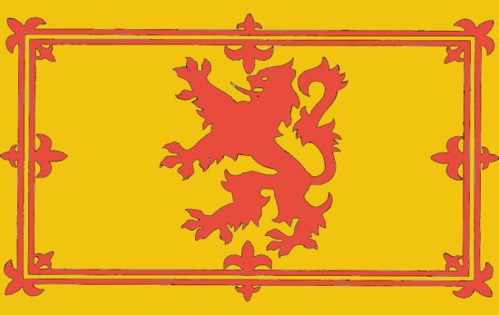 Royal Lion Rampant Scotland Flag dxf File