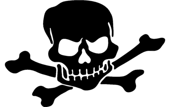 Skull silhouette vector dxf File