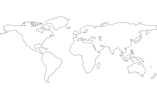 World Continents dxf File