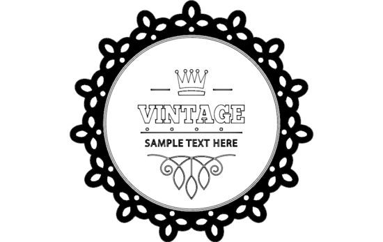 Vintage Card dxf File