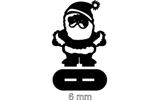 Santa Stand (6mm) dxf File