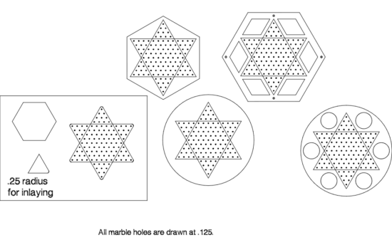 Chinese Checkers dxf File