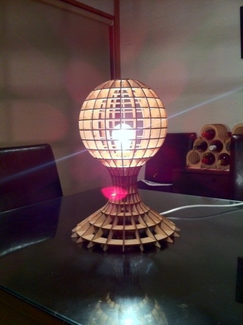 Lamp With Globe dxf File