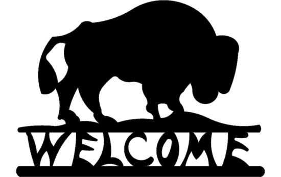 Buffalo Welcome dxf File