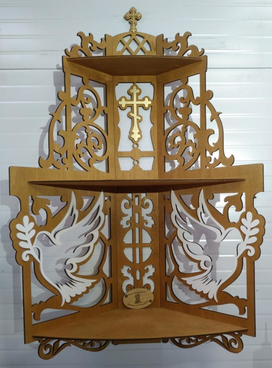 Laser Cut Iconostasis Wooden Shelf Plywood Free Vector