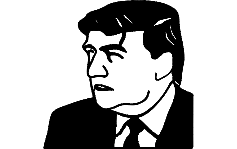 Trump dxf File - FilesCnc.com