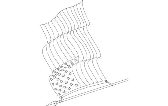 American-flag dxf File