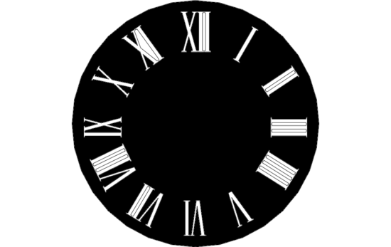 Wall Clock Design dxf File