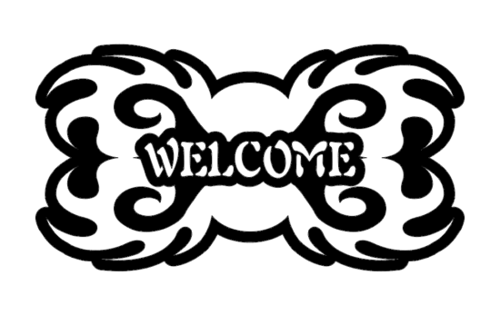 Welcome Design dxf File